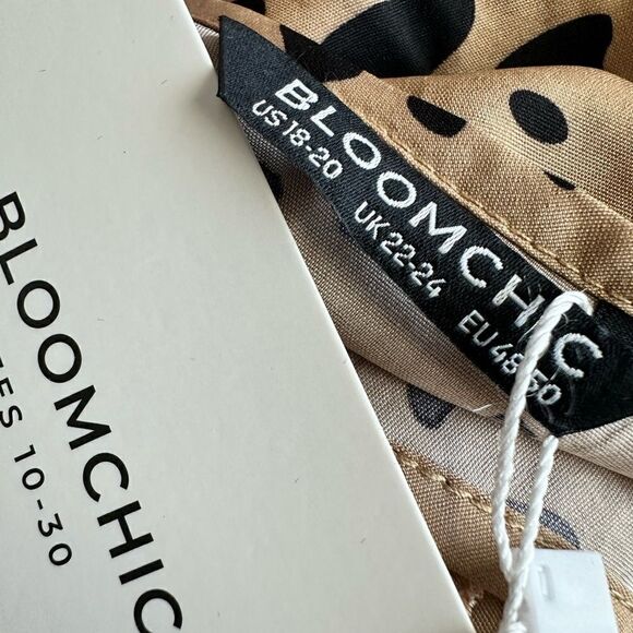 NWT BloomChic Plus Size Leopard Print Short Sleeve Elastic Waist Dress -Size 2XL - Picture 3 of 8